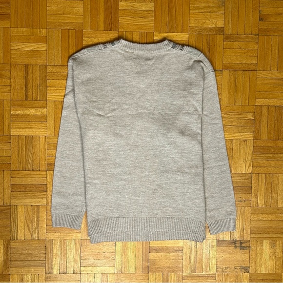 Arnold Palmer Grey and Blue Vertical Striped Sweater - Picture 2 of 6